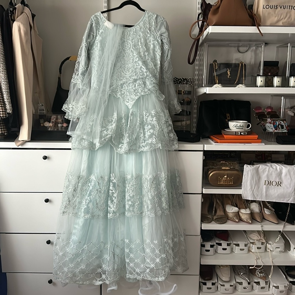 Mint anarkali